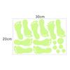Imitation Blood Hand Foot Luminous Print Stickers Waterproof Horror Zombie Halloween Car Wall Door PVC Party Haunted House Decor