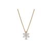 Cubic Zirconia 14K Gold Plated, Metal Necklaces Women's Gold 362387C01-