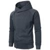 New Coat Side Zipper Design Hooded Sweatshirt Men's Solid Color Coat Fashionable Casual Cardigan Sweatshirt