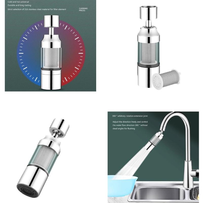 Convenient Kitchen Tap Practical Water Faucet Effective Kitchen Faucet Filter Enhances Water Flow & Filters Impurities