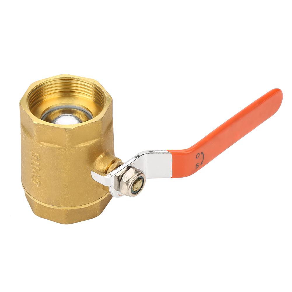 Brass Ball Valve Female Thread Ball Valve 1pc DN40 1-1/2" Brass Pipe Ball Valve 1.6MPa for Water Oil Gas