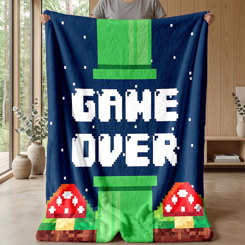 Game Theme blanket Soft Flannel Blanket Plush Throw Blanket Cozy Sofa Bed Blanket for Home Decor