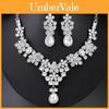 Alloy Star Necklace And Earrings Set With Rhinestone Accents For Women