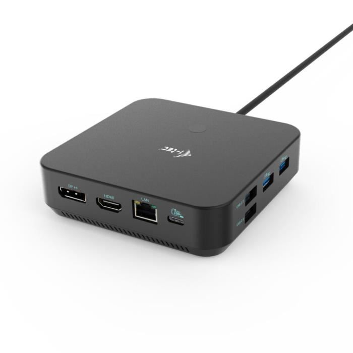Station D'accueil USB-C - I-Tec - Dual DP - Alimentation 100 W - HDMI - 4K 30 Hz