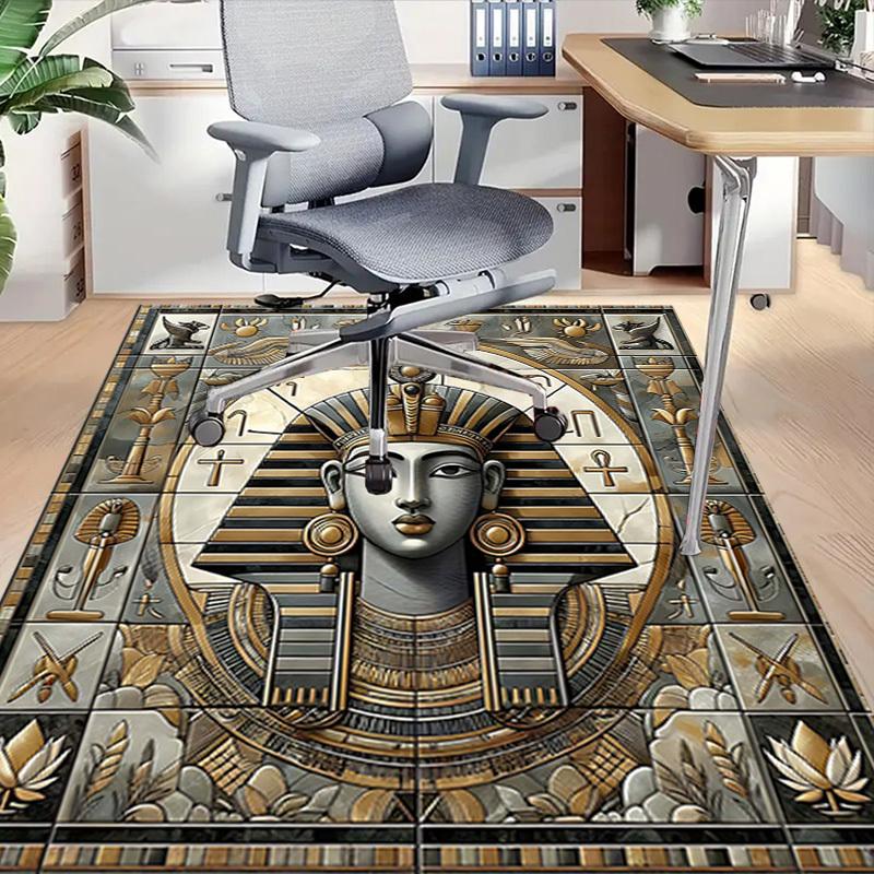 1PC Egyptian, Pharaoh Anti-slip carpet, suitable for Office, bedroomand playrooms. It can also be used as a sofa footrest cover-R39