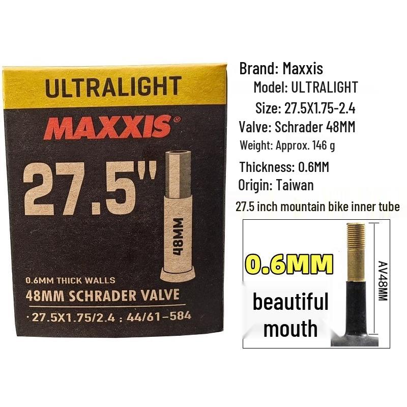 MAXXIS Bicycle Ultra-light Inner Tube for Mountain/Road Bikes: 26", 27.5", 29", 700x23C
