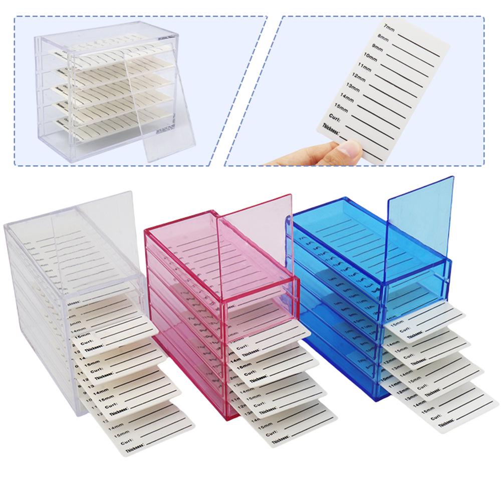 Grafted Eyelash Organizer: 5-Layer Acrylic Storage Box, Multiple Colors