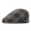 Women Peaked Cap Men's Plaid Beret Spring Autumn Forward Cap Outdoor Sunshade Cap