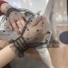 Short Polka Dot Fake Sleeves Sweet Fake Pleated Cuff All-match Nail Art Sleeves  Social Media