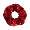 Hair Tie Square Sequin Decoration Elastic Fabric Hair Band No Damage Decorative Hair Rope Hair Accessories