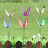 NUOBESTY 12pcs Butterfly Stakes Fake Butterflies Stake 3D Butterflies Stakes for Garden Lawn Patio Yard Pathway Indoor Outdoor Ornaments (Random