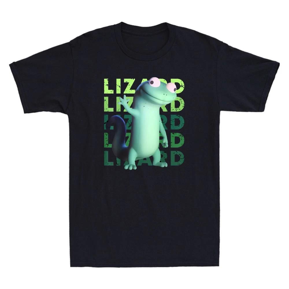 Lizard Lizard Lizard Funny Weirdcore Animal Graphic Men s Short Sleeve T-Shirt M