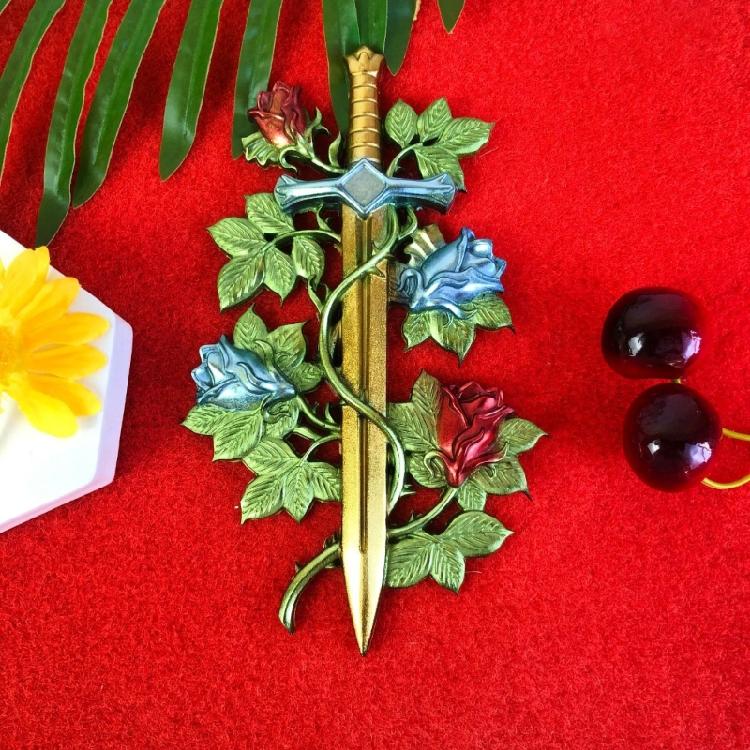 Epoxy Mold Rose Swords Pendant Molds Easy To Clean Silicone Mould for DIY Enthusiast Handmade Jewelry Making Tool