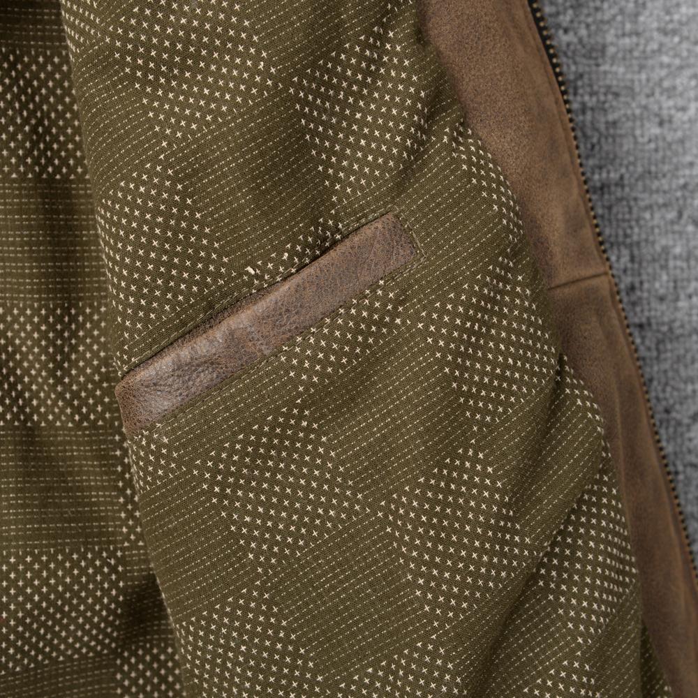 Classic 1930S Style Brown Uncoated Genuine Cow Men Leather Jacket Soft Slim Fit Men's Natural Cowhide Coat Autumn