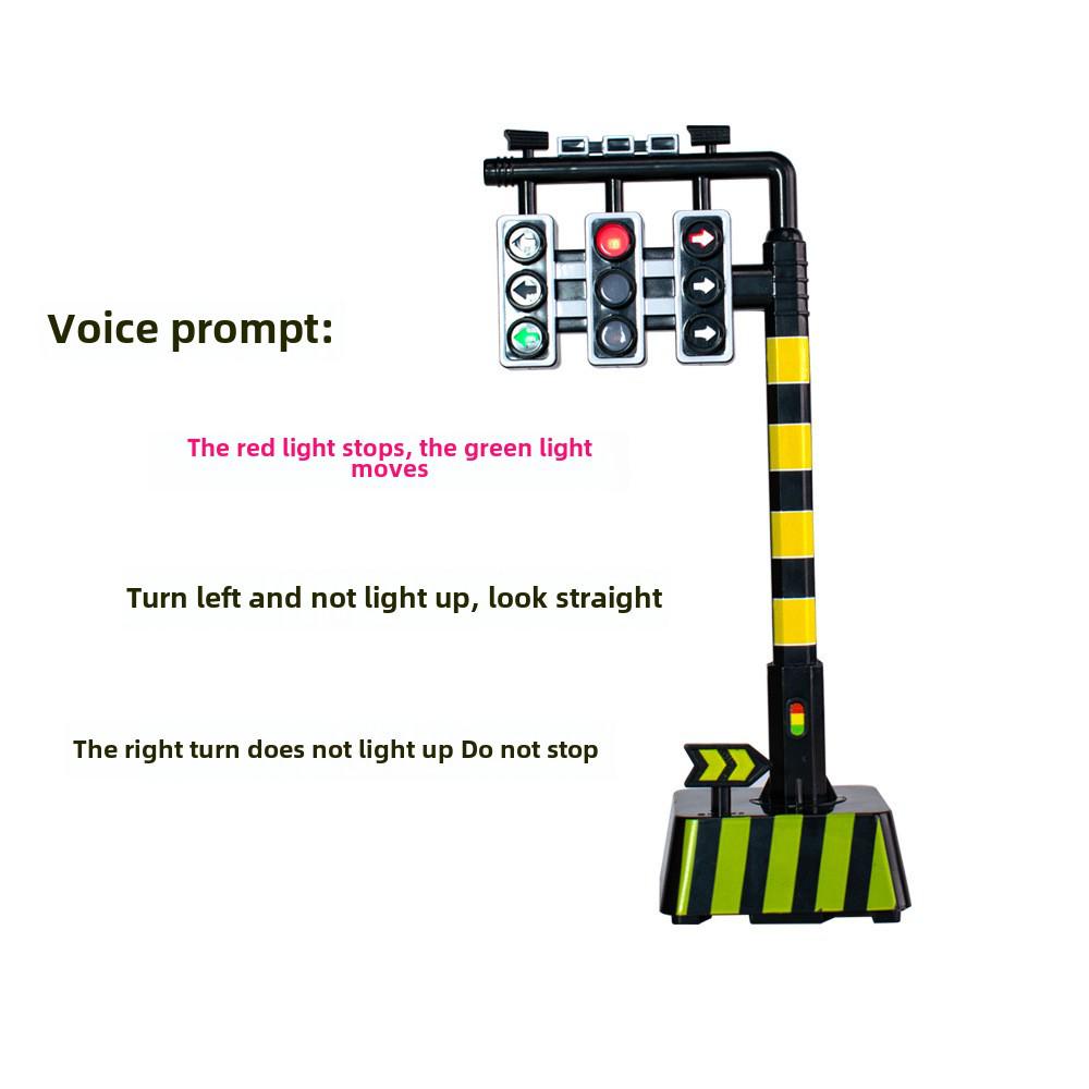 Children's Traffic Signal Toy with Lights & Sound for Kindergarten Road Scene Simulation