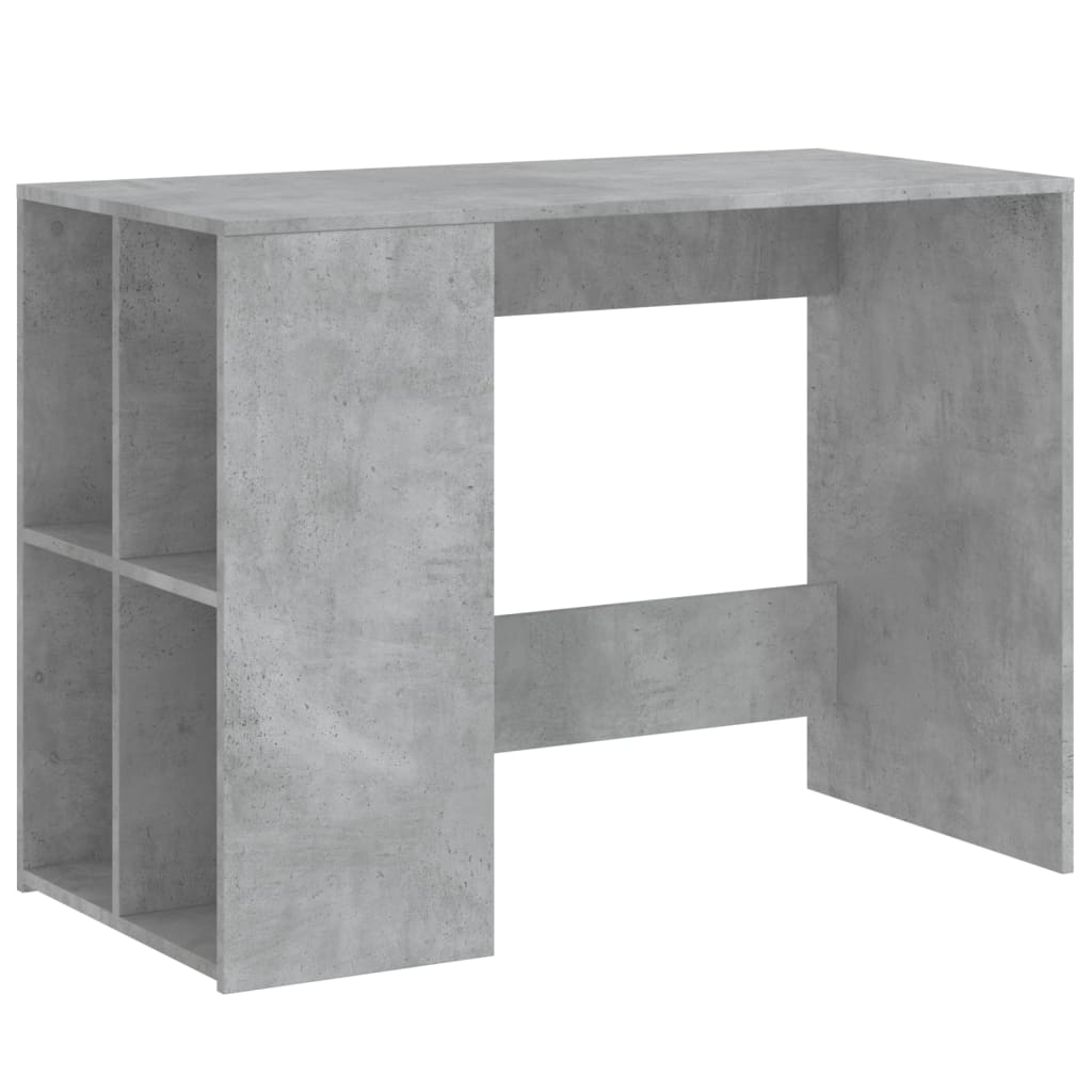 Desk Concrete Grey 102x50x75 cm Wood Based Material