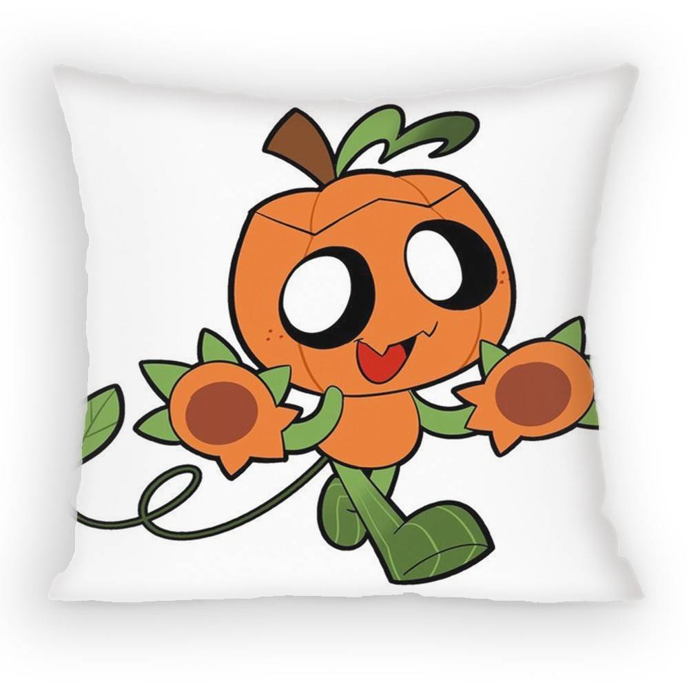 Horror Game Dandys World Pillow Case Antidustmite Pillowcase Invisible Zipper Silky Short Plush Sofa Cushion Cover