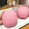 1/2 Stück Riesiges Simulations-Gehirn Knetspielzeug Stressabbau Rosa Gehirn Sensorisches Spielzeug Dekompression Langsam aufsteigend Realistisches Gehirn Fidget-Spielzeug