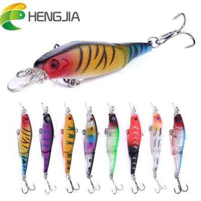 סט פתיונות דיג רב-מפרקים HENGJIA פלסטיק דגיטל Crankbait דמוי מציאותי פייק ציוד דיג 10 יחידות