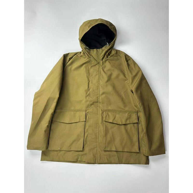 

Label Cutting Loose Plus Size Hooded Jacket Outdoor Windproof Khakis yellow blemishes as shown M
