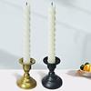2x Iron Candles Stick Holder Candle Stand Simple Candle Holder for Pillar