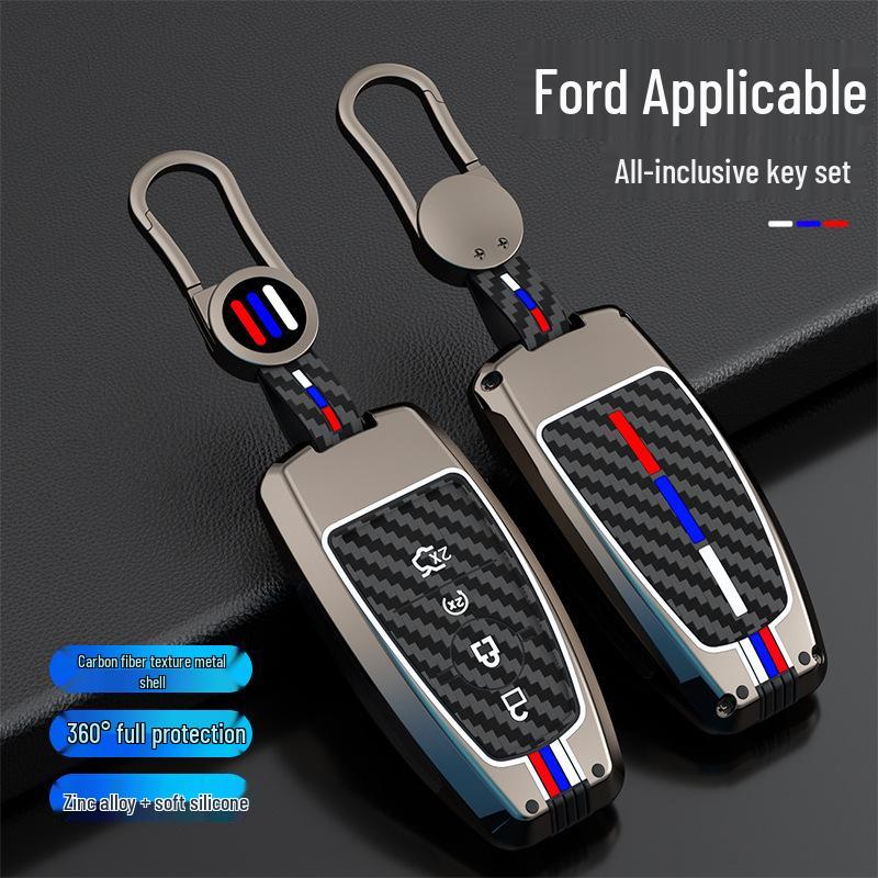 Ford Edge Mondeo Focus Explorer Key Case with Metal Buckle