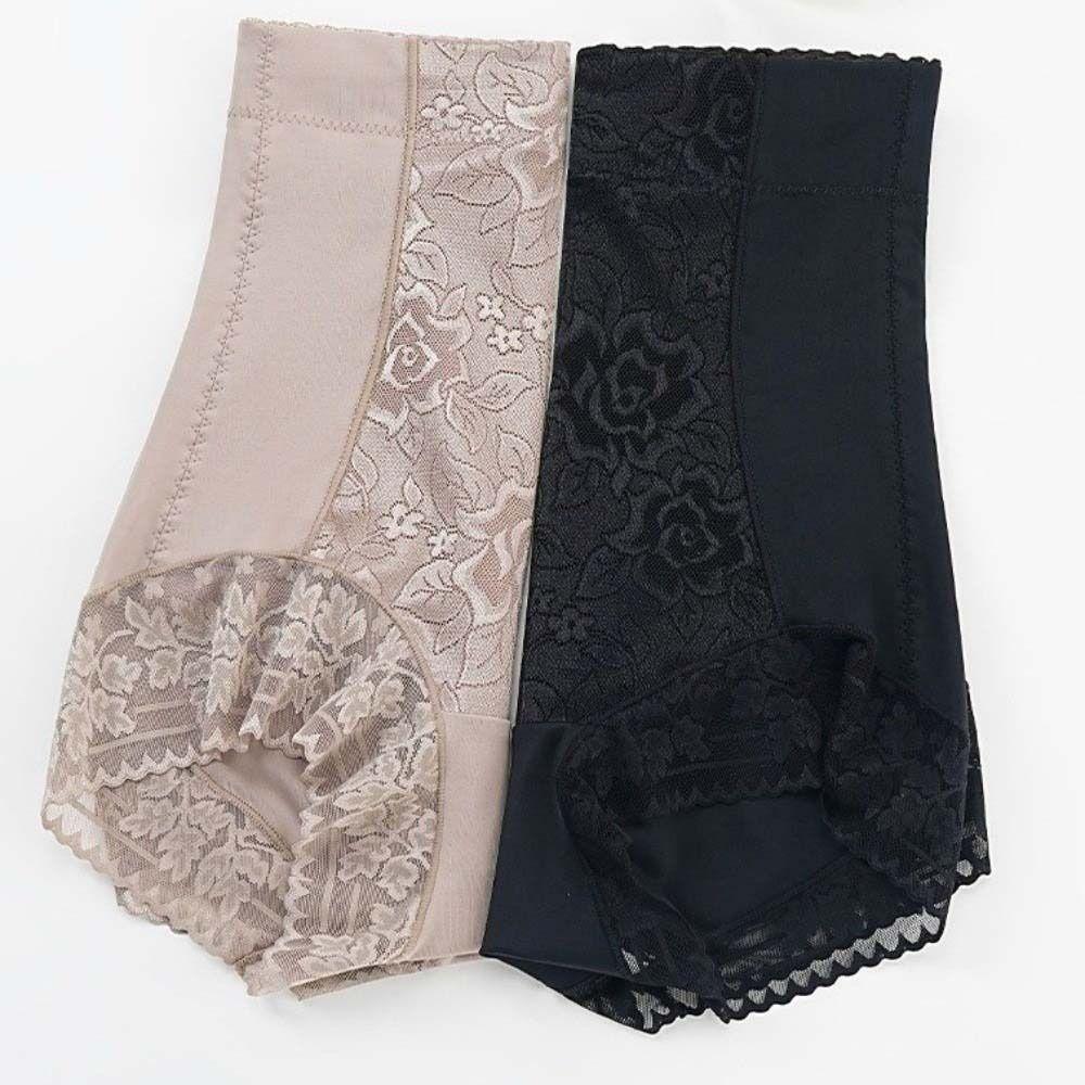 Lace Satin Flower Satin Postpartum Body Shaper Shapewear Seamless Underpants  Postpartum