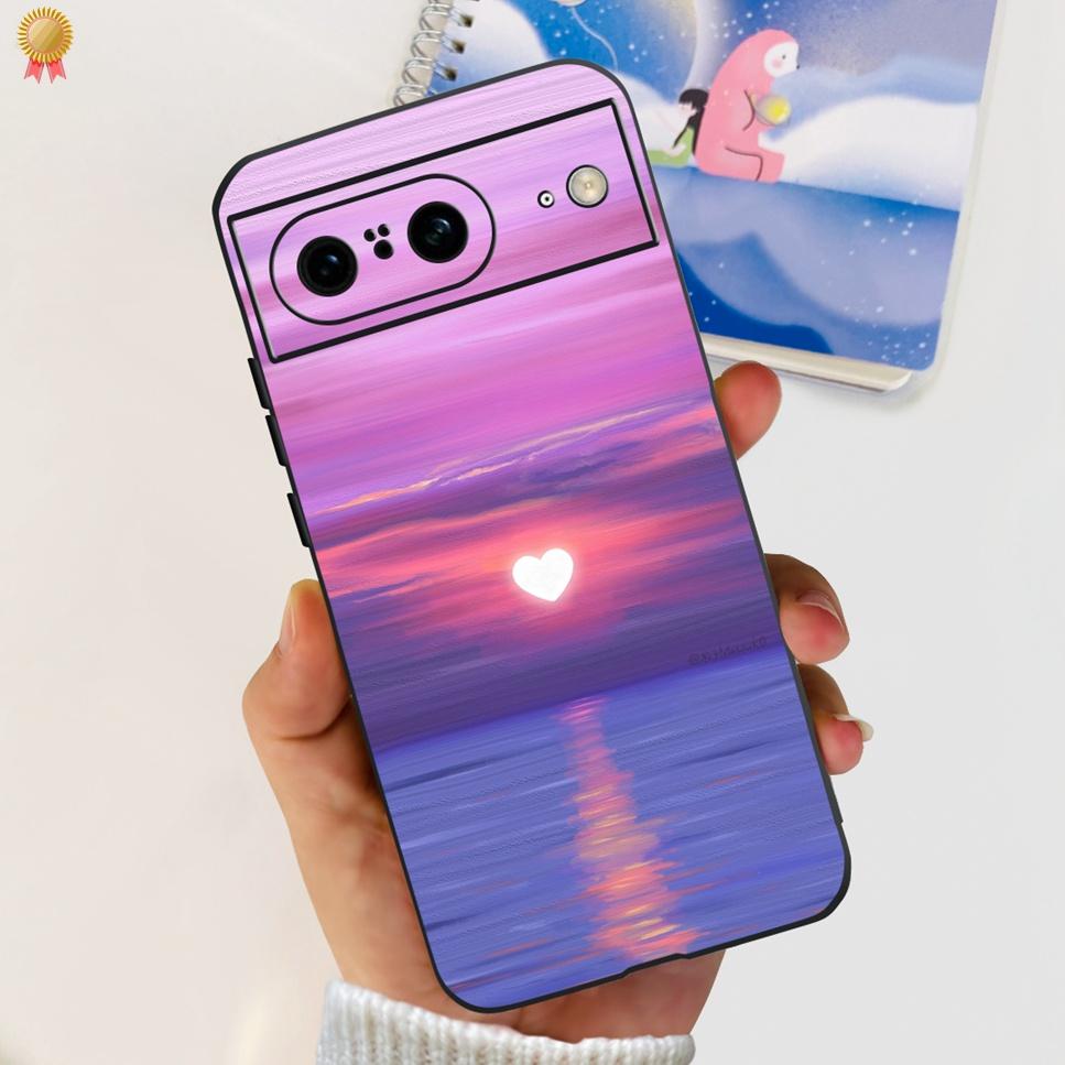 For Google Pixel 8 Pro Case Cute Cartoon Silicone Shockproof Back Cover For Google Pixel 8 Pro 8Pro Phone Case Bumper Funda Capa