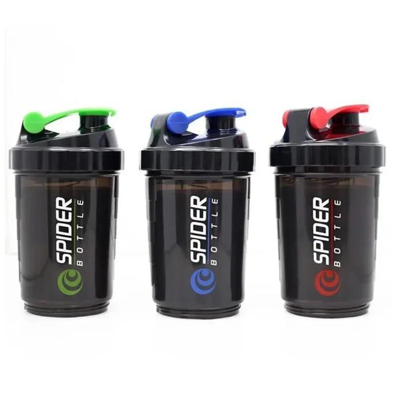 3 Schichten Shaker Proteinflasche Pulver Shaker Becher Große Kapazität Wasserflasche Plastik Mischbecher Bodybuilding Trainingsflasche