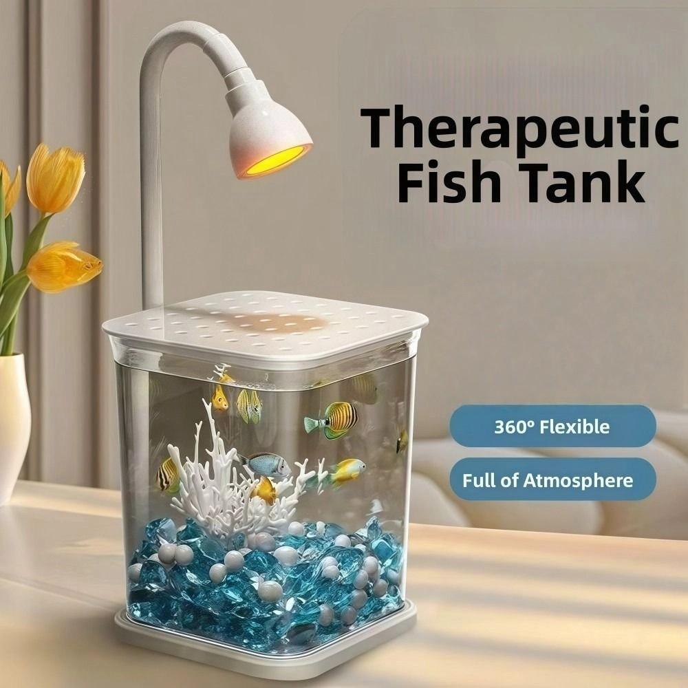 Creative Ecological Aquarium Kit Landscape Desktop Ornamental Fish Tank  Home Office Decoration