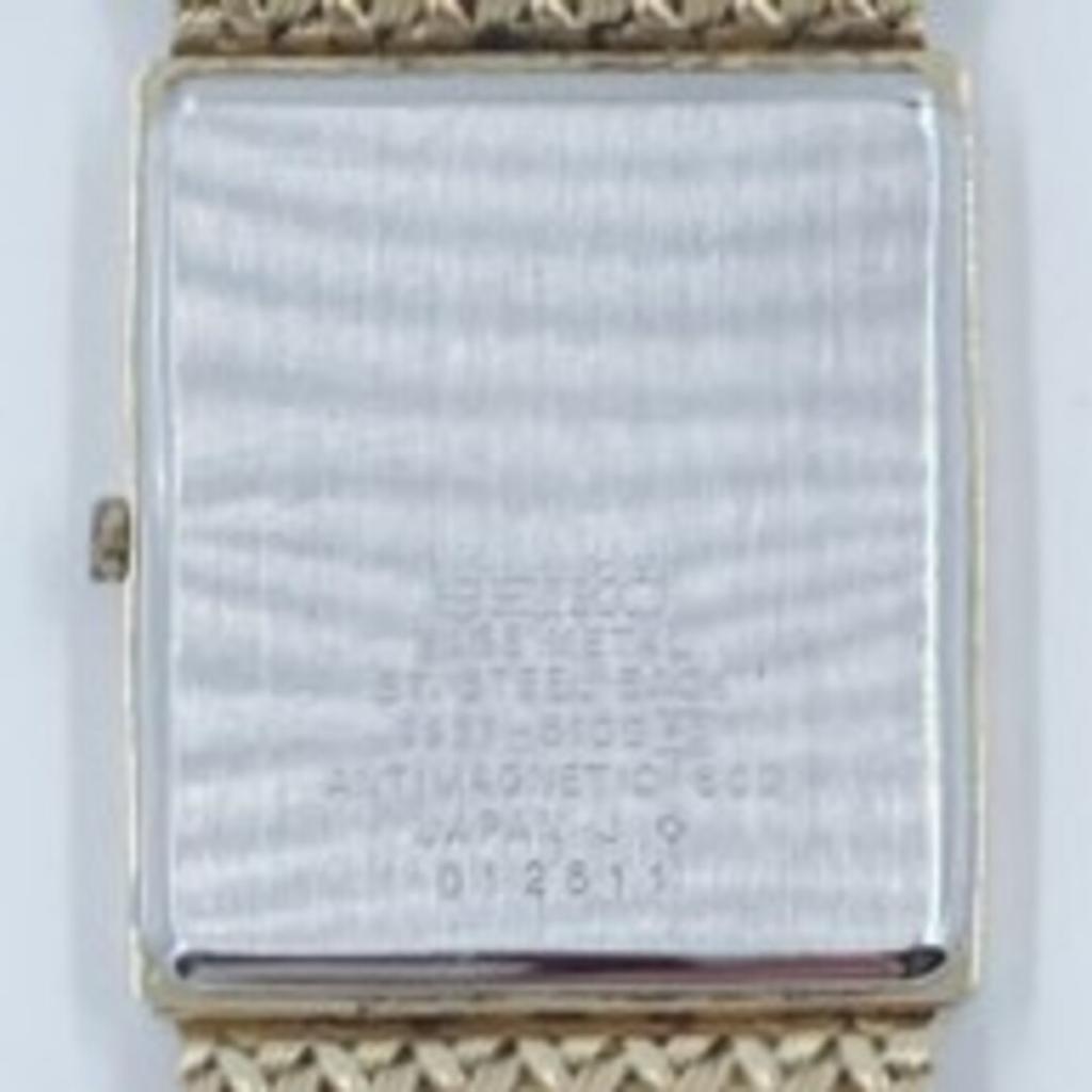 Working Good SEIKO Dolce 9531-5100 Quartz Square Roman Gold Dial Analog Mesh Strap Women's Watch 3-Hand