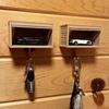 Easy Installation Key Rack Key Holder for Wall Car Garage Key Holder with Opening Door Wall Shelf Closet Organizer Shelves