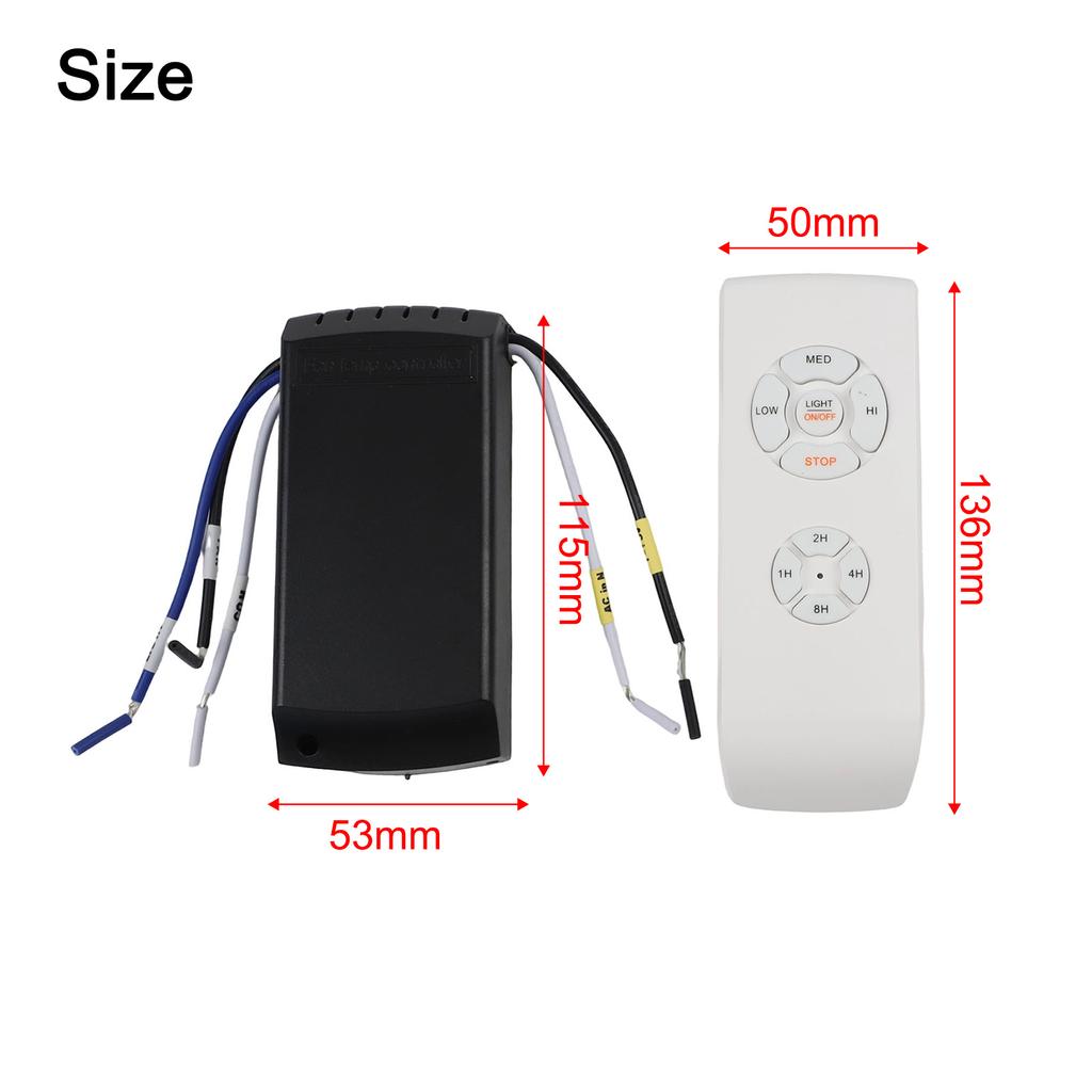 Ceiling Fan Remote User Friendly Ceiling Fan & Light Dimmer Remote Control Kit Advanced Technology Timer Mute Function