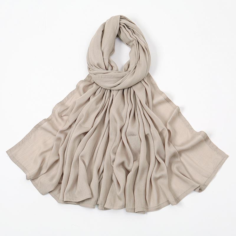 New Premium Thick Modal Hijab Scarf For Women Plain Shawls Femme Musulman Cotton Modal Headscarf Islam Turban Headband 172*85cm