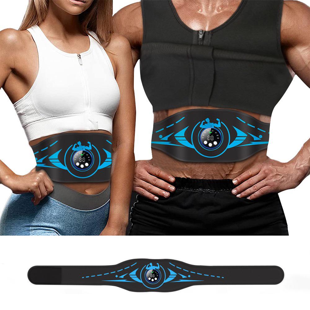 Smart Fitness Massage Belt with Charging Display: Advanced Abdominal Muscle Trainer and Waist Massager