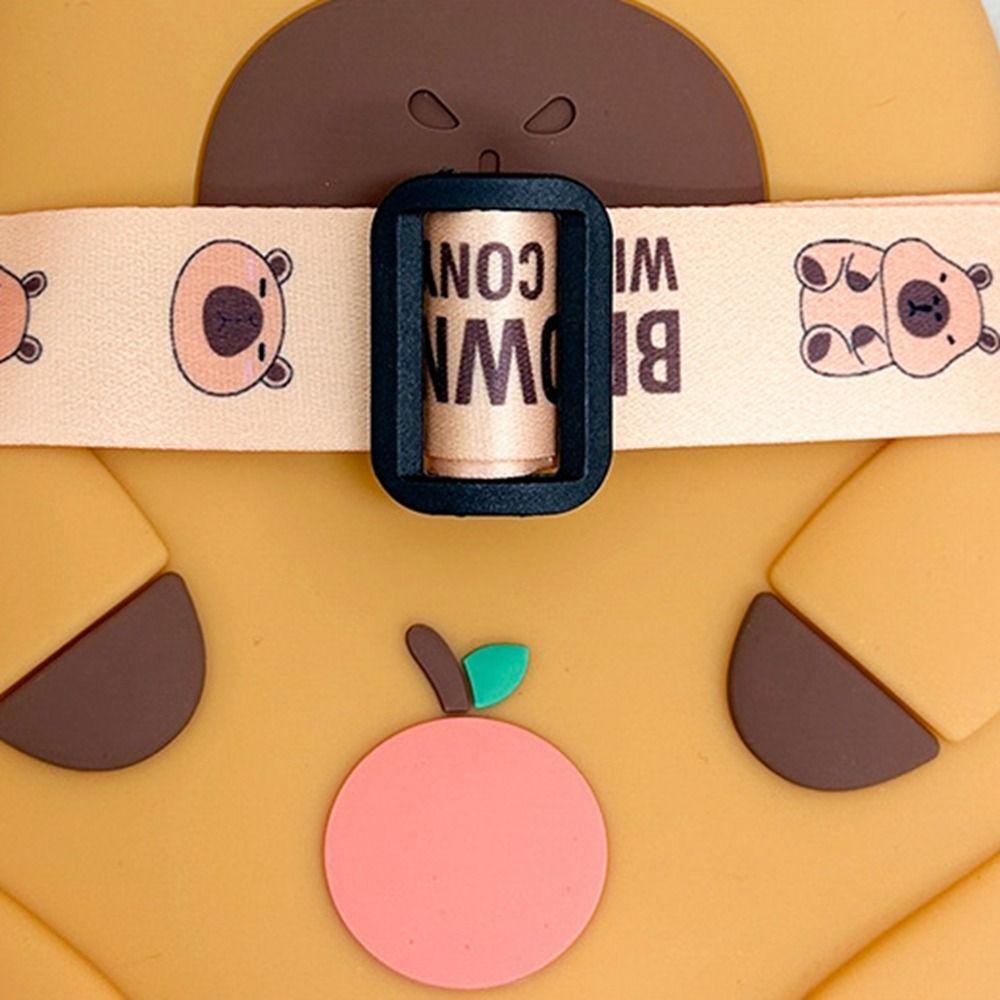 Cartoon Silicone Shoulder Bag Small Wallet Kawaii Animal Purse Capybara Crossboday Bag Friends