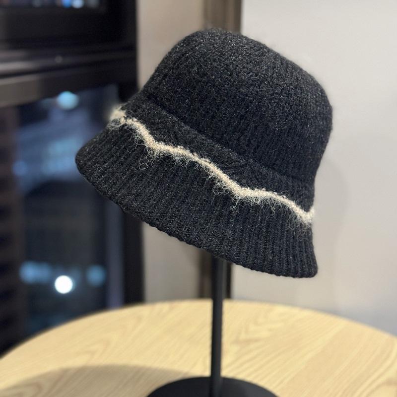 New Autumn And Winter Wool Knitted Fisherman Hat For Women Bucket Hat For Autumn And Winter Cold-Proof And Warm Bucket Hat