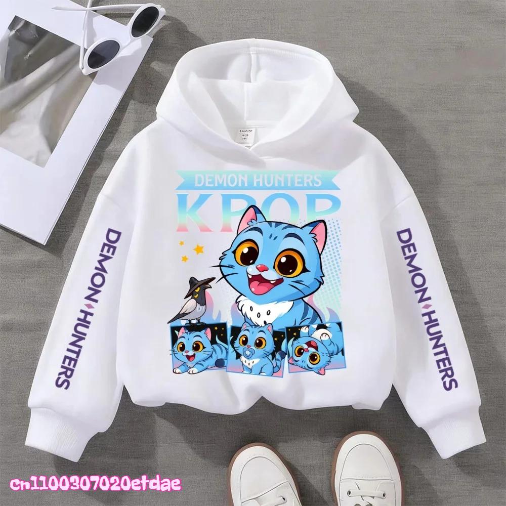 Kinderkleidung Modisch Niedlich KPop Dämonenjäger Mädchen Jungen Herbst und Winter Lässig Sportliche Kapuzenpullover Winter Warmes Oberteil