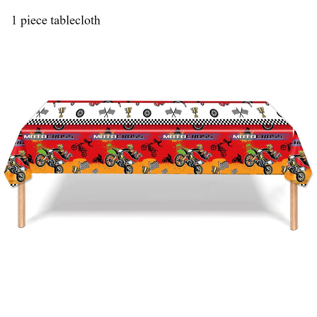 Motorcycle Birthday Party Decoration Motocross Race Tableware Cup Plate Balloon Tablecloth For Kids Boys Party Favors Gift