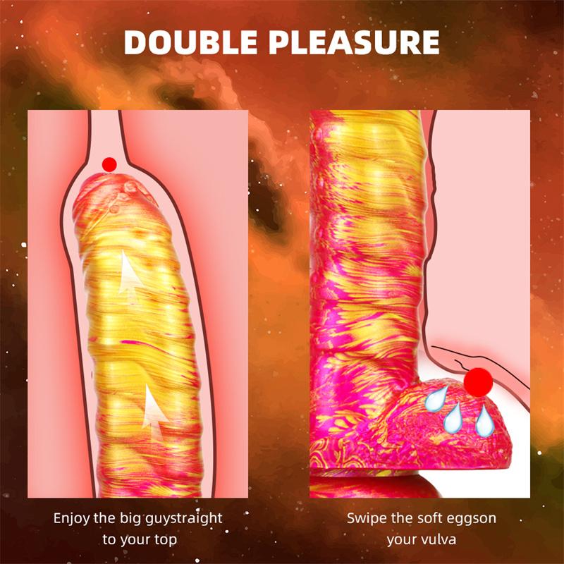 Caterpillar Soft Silicone Mixed Color Heteromorphic Dildo Female Masturbation Sm Sex Toys Adult Products