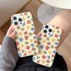 Korean Retro Floral Oil Painting Phone Case for iPhone 17 Pro Max, 16, 15 Double Layer, 14/13