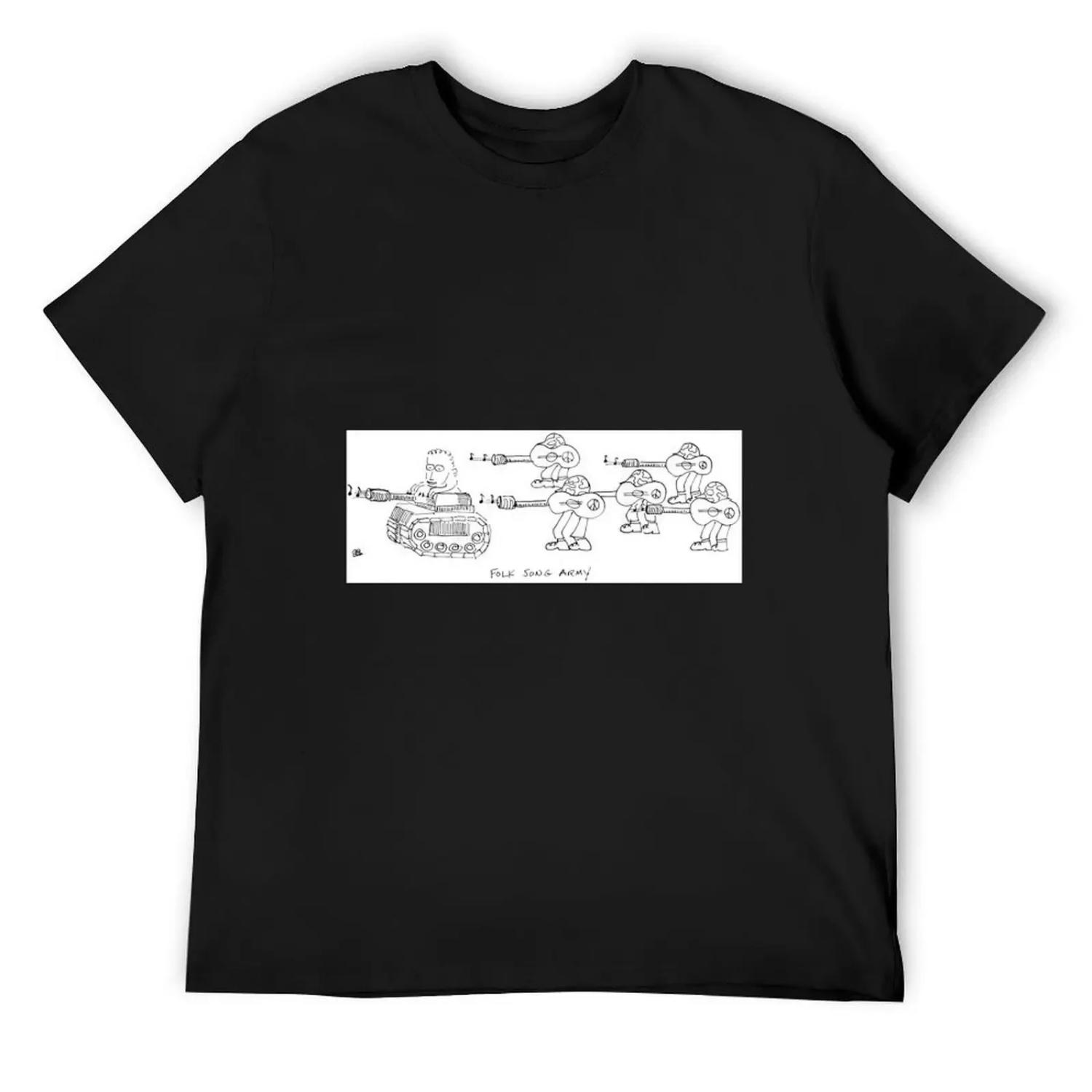 Folk Song Army T-Shirt Luxury man valentines clothes luxury t-shirt plain black t shirts men S