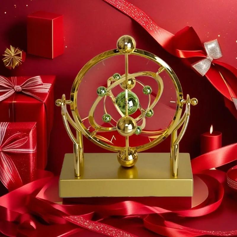 Celestial Orbit Pendulum Perpetual Motion Machine Kinetic Art Desk Decor Astronomy Model for Home Office Rotating Sculpture Gift