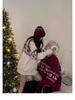 Nordic Faroe Islands Reindeer Cable Knit Christmas Sweater for Men and Women