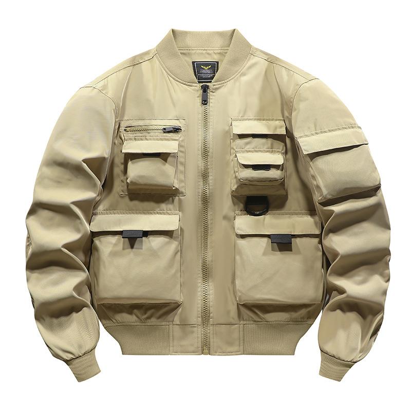 Jacket Men's American Vintage Baseball Jacket Functional Jacket Charge Top