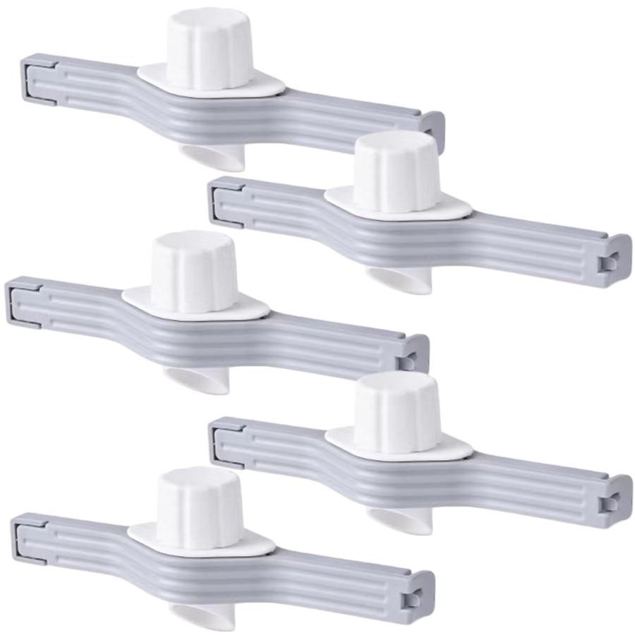 1/3/5Pcs Sealing Clip with Pour Spout for Food Storage, Moisture-Proof Sealing Clamps for Cereal, Powder, Seasoning Snacks Kitchen Gadget