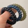 5pcs Hairstring Ponytail Elastic and Durable Women's Jelly Dark Color Children's and Adult Headband No Harm To Hair