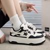 Thick-soled Color-matching Star Board Shoes Autumn New Versatile Lace-up Little White Shoes INS Trendy Student Casual Shoes