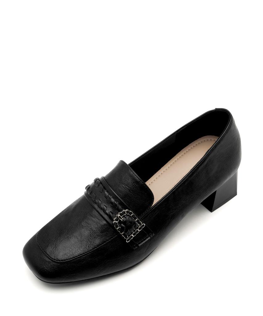Spur Grace Crocher Middle Loafer 5Cm -Ws9021 (2Color)