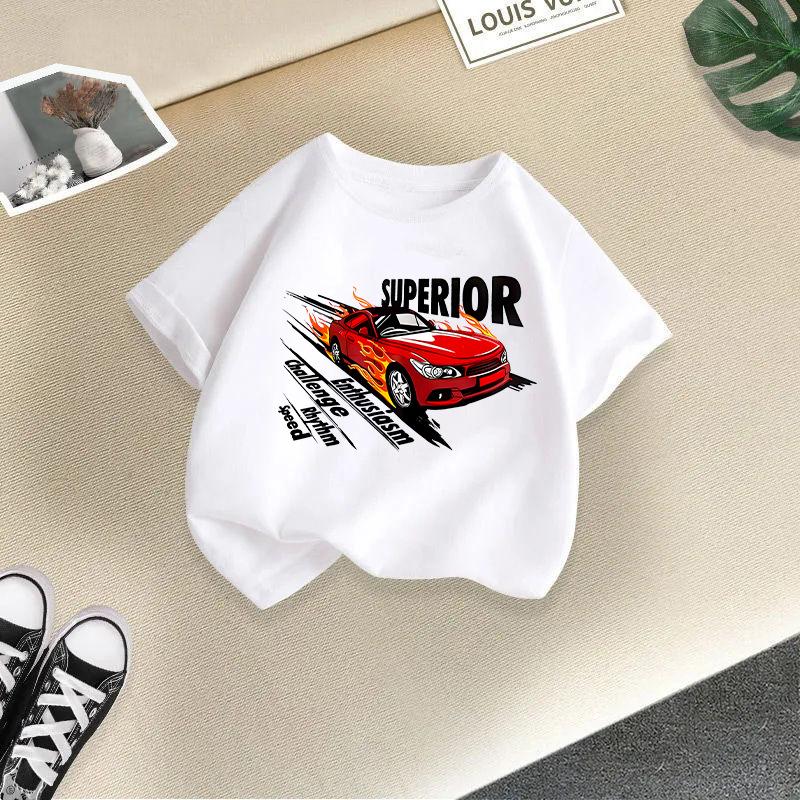 Boys T Shirt Kid T Shirt 2-13Y Loose-fit Casual O-Neck Short-sleeve Girl T Shirt Top